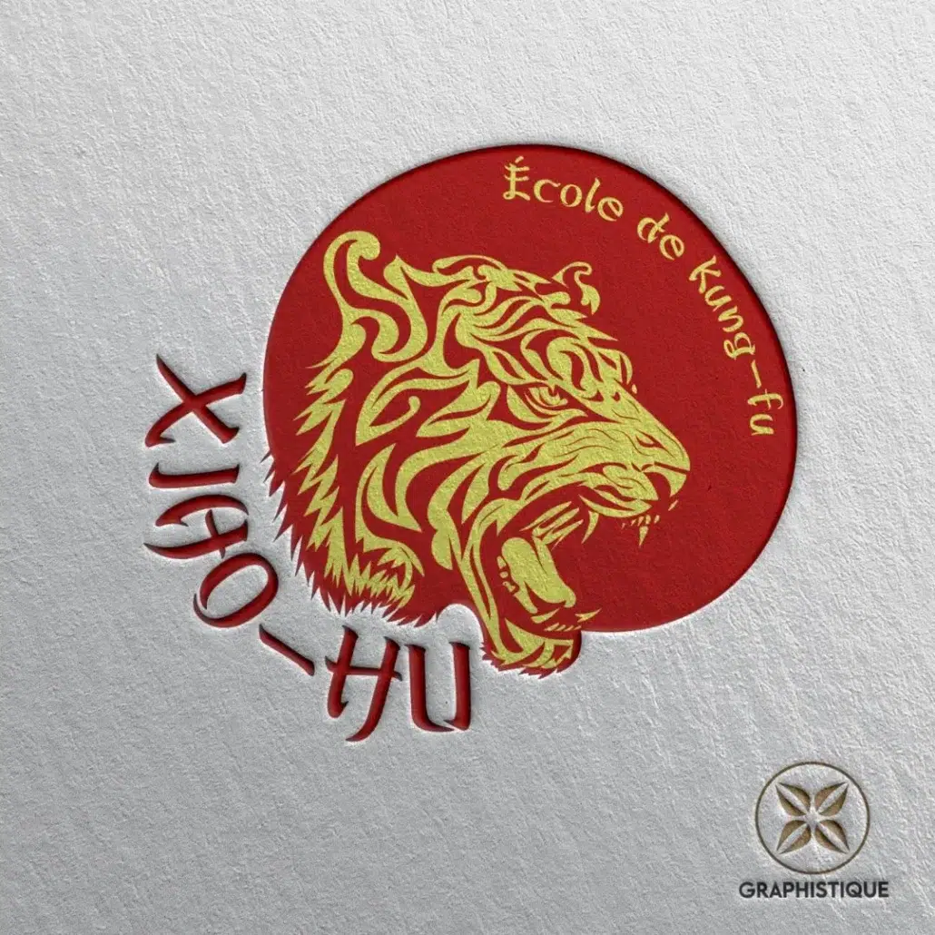 graphisme logo kung fu club