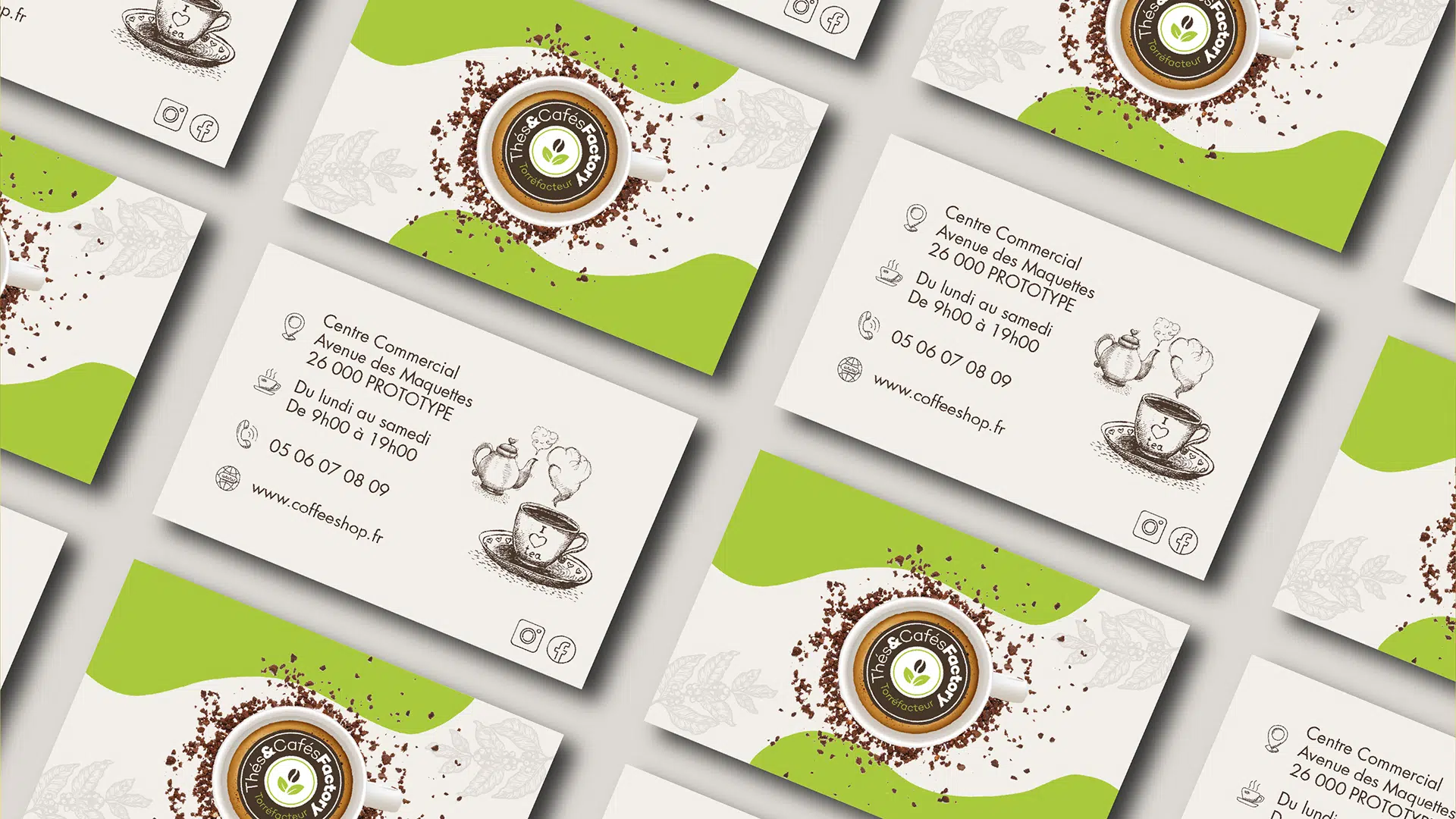 graphisme branding coffee shop café thé