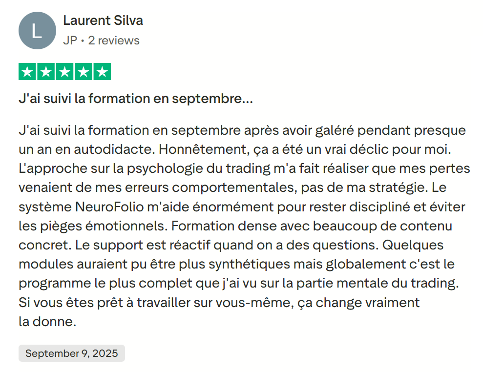 Témoignage apprenant